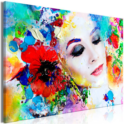 WOMAN PORTRAIT Canvas Print Framed Wall Art Picture Photo Image h-A-0098-b-a
