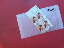 U. S. stamp plate block -  1824 -Helen Keller - comb. shipping!