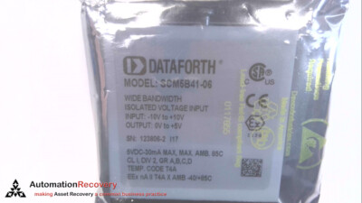 DATAFORTH SCM5B41-06 ANALOG VOLTAGE INPUT MODULE WIDE BANDWIDTH, NEW* #280637