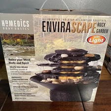 HoMedics WFL-Rock EnviraScape Illuminated Rock Garden Relaxation Fountain