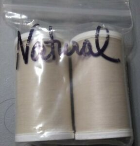 Coats & Clark XP All Purpose Sewing Thread Lot 2 spools 500 yd each ECRU