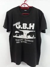 Midnight Madness and beyond, Punk rock, GBH band vtg retro t-shirt TE1111