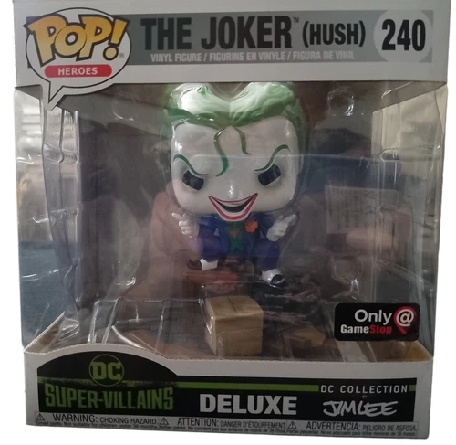 Funko Pop The Joker (Hush) #240 Deluxe DC Collection By Jim Lee Gamestop Exclus
