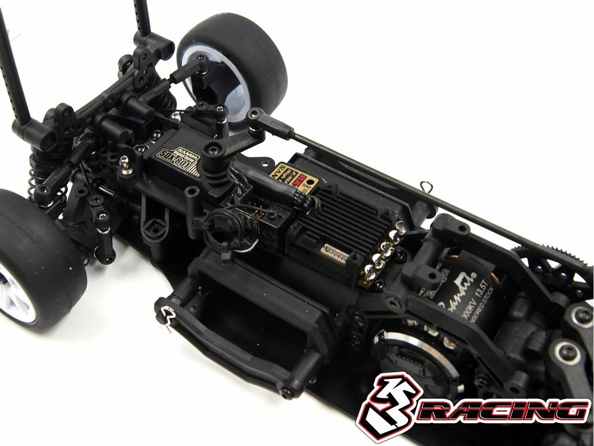 １／１０ＲＣカー　スリーレーシングMGエボの中古シャーシー 3 Racing 1/10 RC Car Chassis MINI MG FWD (Front Wheel Drive