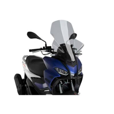 Windschutzscheibe PUIG V-Tech Touring Geräuchert Hell für Aprilia Sr 200 Gt ABS