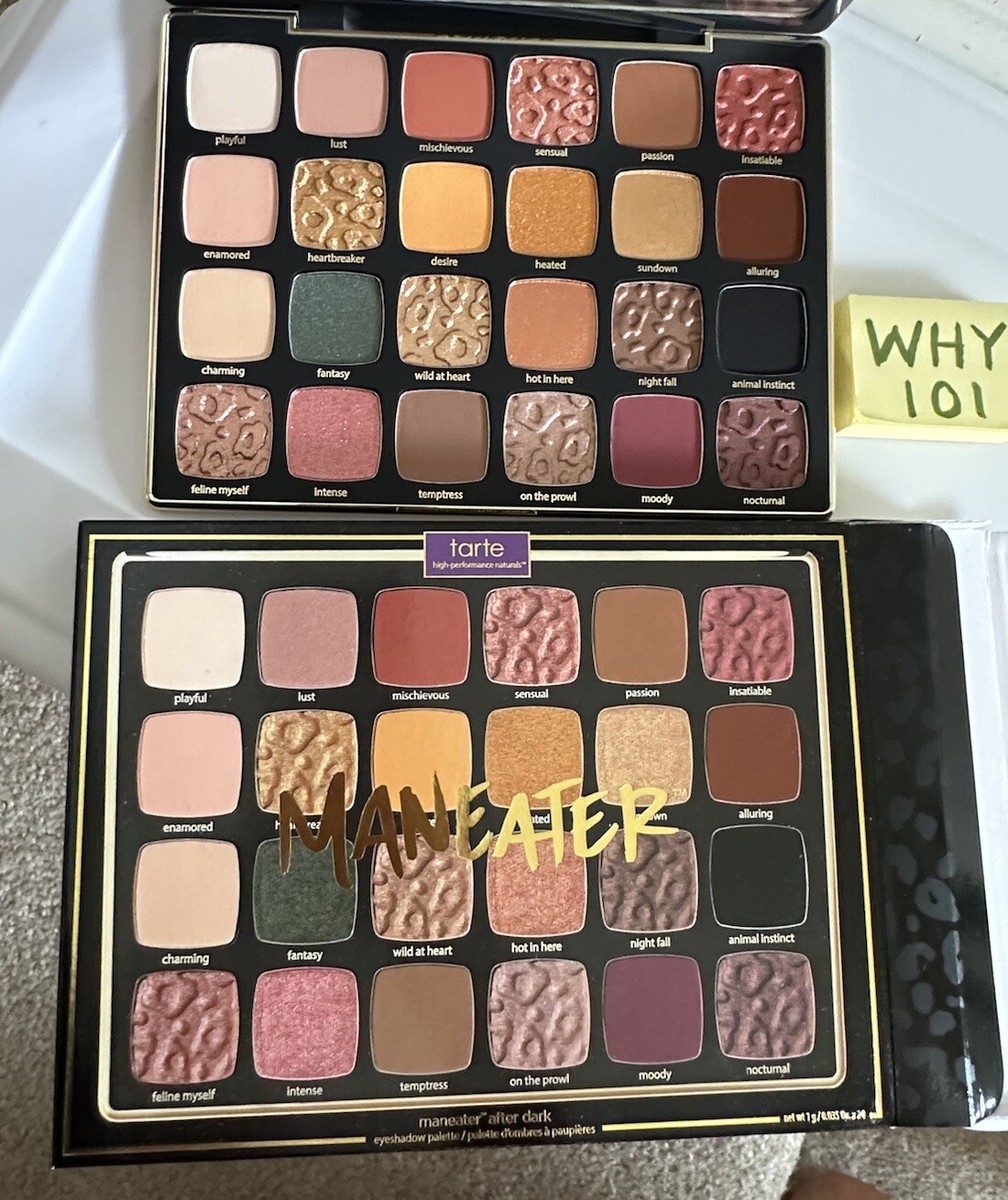 TARTE Maneater After Dark 24-Shade Eye Shadow Palette FULL SIZE