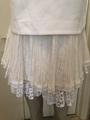 No. 21 Numero Ventuno $795 short dress 2 layers lace made in italy 