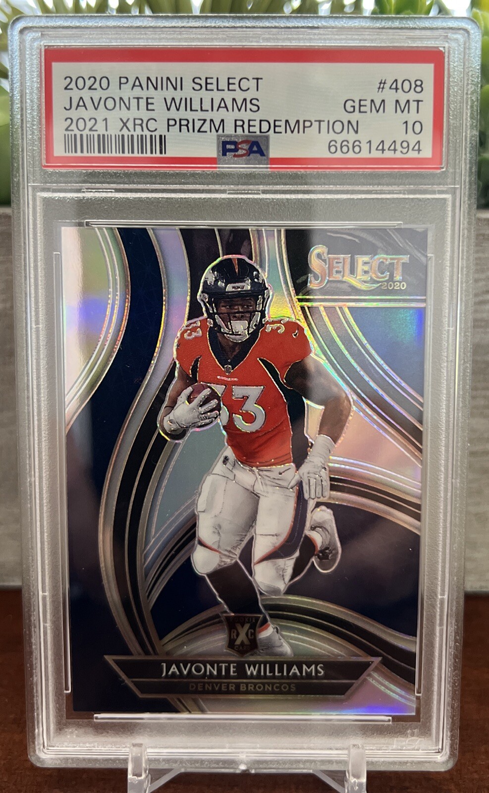 2020 Panini Select XRC Prizm #408 Javonte Williams PSA 10!! - Broncos