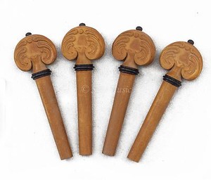 Boxwood-Violin-Tuning-Pegs-4-4-Size-Fiddle-Violin-Parts-New-High-Quality-2