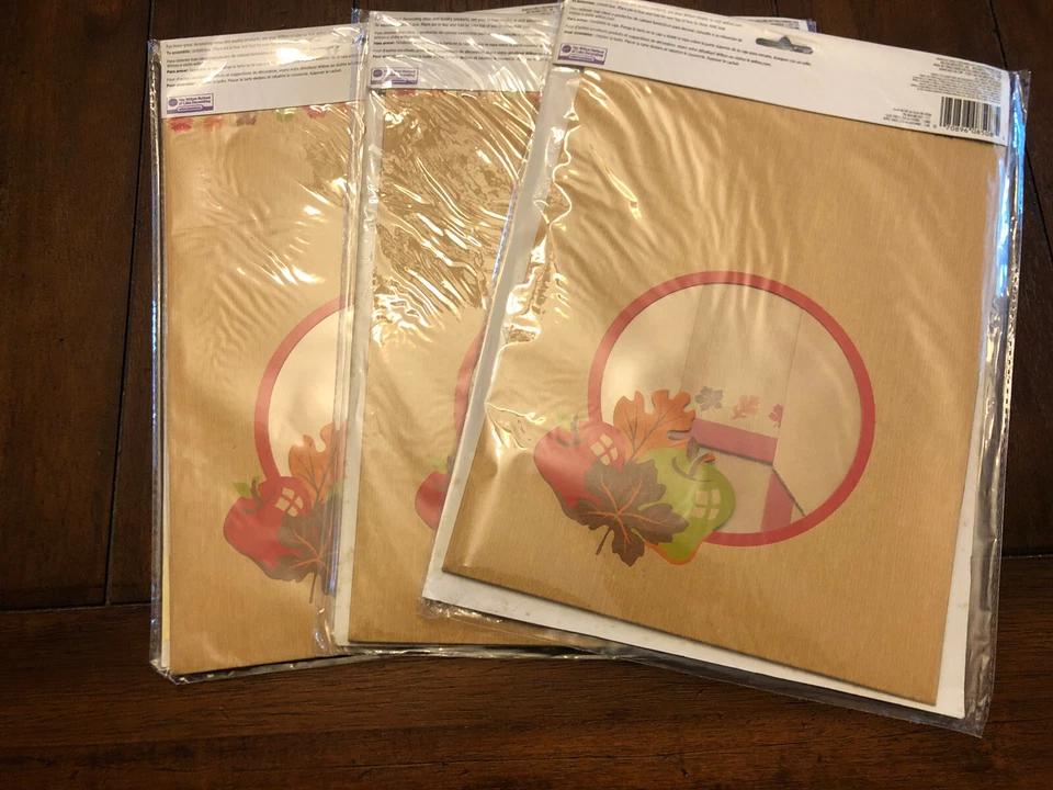 Wilton Pie Boxes Set Of 3 Autumn Festive Thanksgiving Gift Box 9” X 9” X 3.5” - Image 2 of 4