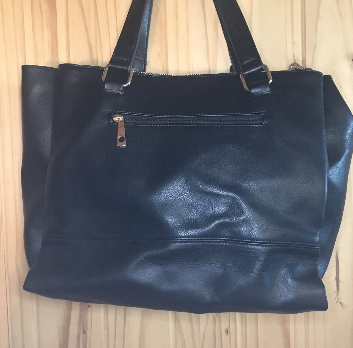 ALYSSA LOS ANGELES NEW YORK MILAN SHOULDER BAG CROSSBODY VEGAN Black