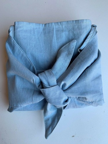 Denim look dress Length is 57cm frm under arms Brand new Tie Bust 86cm Hip 94cm. - Picture 6 of 6