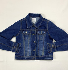 The Children  s Place Est 1989 Girls Denim Jacket Stretch Rodeo Sz Large 10/12