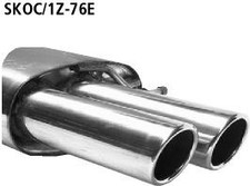 Bastuck Sportauspuff VW Jetta 5 (1KM) 2x76mm eingerollt 20° schräg