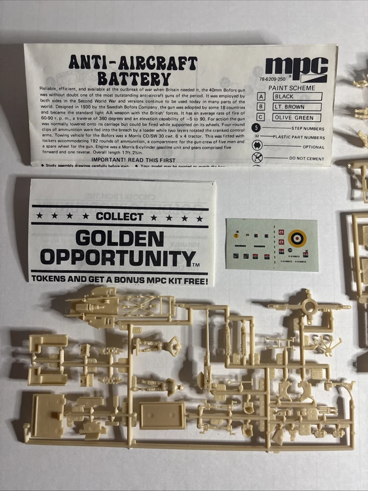 MPC # 6209 Anti Aircraft Battery 1/76 Scale Model WW2 Kit - Image 2 of 3