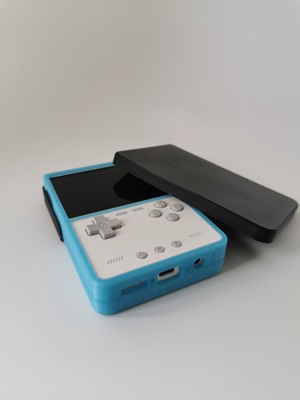 Travel & Hard cover / case / shell for the TrimUI  Brick handheld - with FLEECE