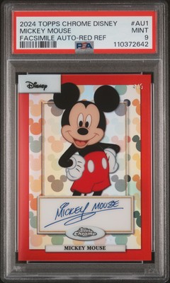 2024 RED REFRACTOR #AU1 MICKEY MOUSE 4/5 PSA 9 | eBay