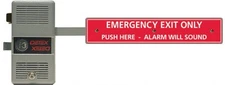 New DETEX ECL-600 Fire Exit Panic Device Door Alarm Control w/ Rim Cylinder
