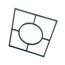 Supporto per pentole barbecue in acciaio, supporto per griglia o supporto per pentole, area di cottura di 308 x 338 mm