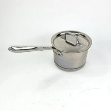All Clad Copper Core 2 Qt Stainless Steel Saucepan with Lid Made In USA