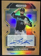 2022 Panini Prizm Draft Picks Luis Ramirez Base Autographs Neon Orange #/20