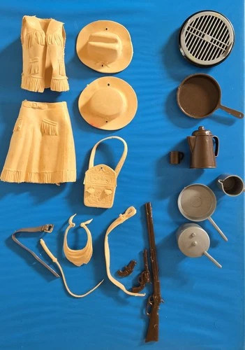 Vintage Marx 1965 Best In The West Jane West Accessories Lot