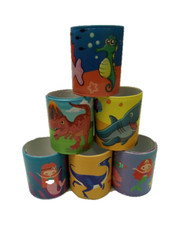 6 Pack Slap Bracelet Wristbands Slap Bracelets for Kids Party Favors