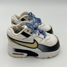 Nike Air Max Sneakers Trainers White Navy 313914-119 Toddler Size 4c