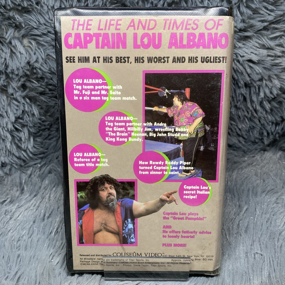The Life and Times of Captain Lou Albano VHS Tape WF016 Coliseum Video WWF WWE - Image 4 of 4