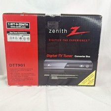 Zenith DIGITAL TV TUNER Converter Box DTT901 with Remote Tested