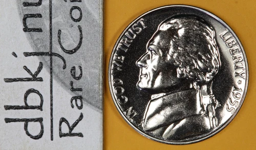 Photo of a 1955-P Jefferson Nickel Proof from an eBay listing that sold on Jul 18, 2026