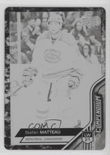 2016-17 Upper Deck Compendium Printing Plate Black 1/1 Stefan Matteau #435 1hh