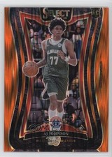 2024-25 Panini Select Mezzanine Orange Flash Prizm AJ Johnson #376 2l4