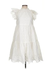 NWT Ulla Johnson Women White Casual Dress 2