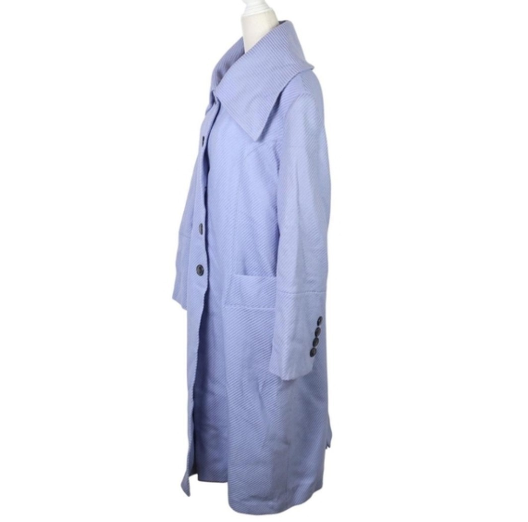 Bianca Nygard Periwinkle Button Collared Long Woo… - image 3