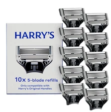 Harry's Original Razor Refills 5 Blade Men's Shaving Cartridges - 10 Pack