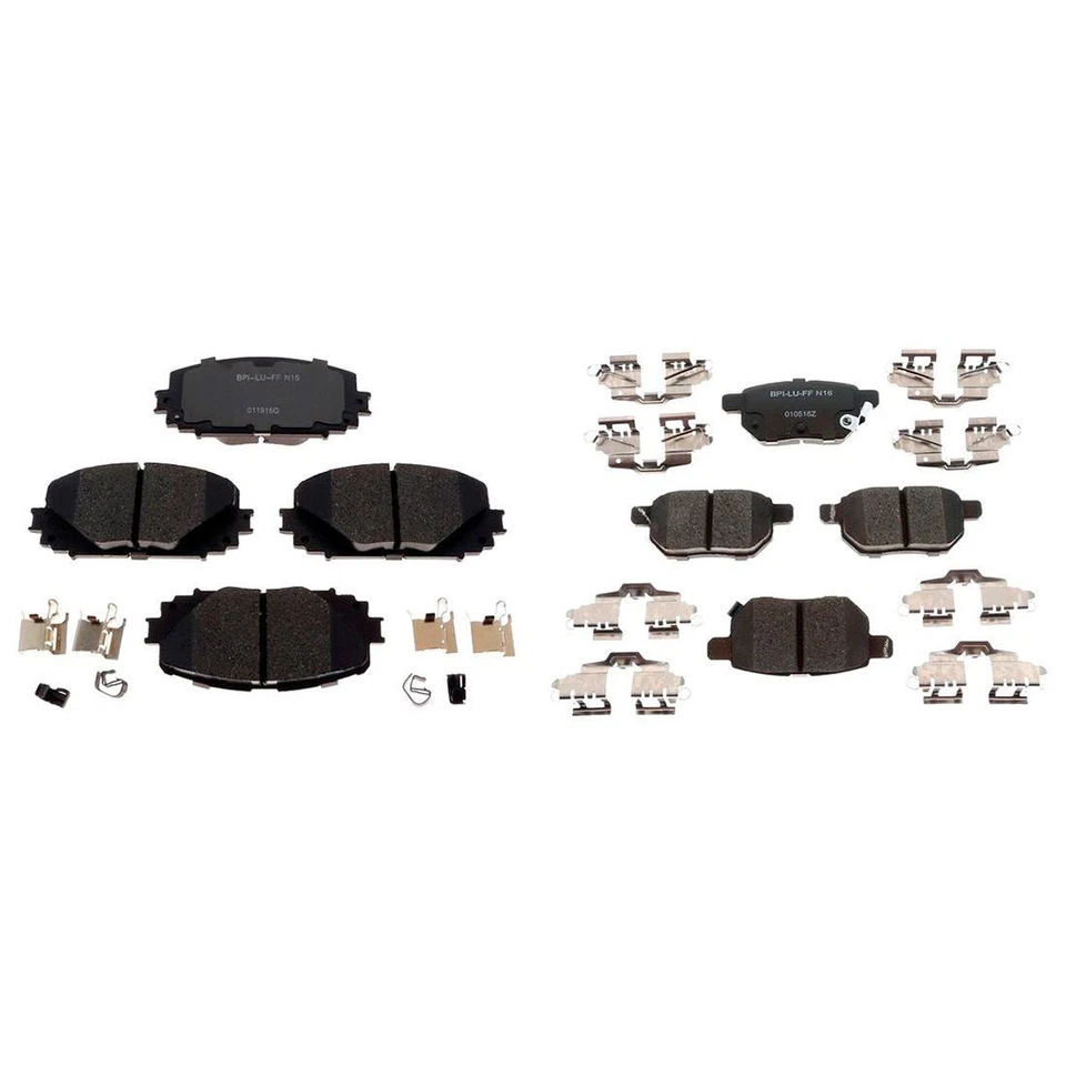 Pastillas de freno delanteras y traseras de cerámica para Toyota Yaris R-Line 2017 2016 2015 2014-2012 Foto 4 de 4