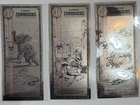 Zombucks 2027 Set of 3 1/1000oz Silver .999 Fine