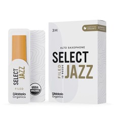 D Addario Organic Select Jazz Reeds Brass and Woodwind Instruments 3 Medium