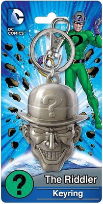 *NEW* DC Comics: Riddler Head Pewter Key Chain by Monogram