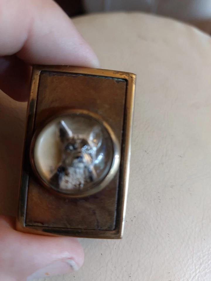 SOPORTE CAJA CERILLA CRISTAL BULLDOG FRANCÉS ESSEX  Foto 3 de 4