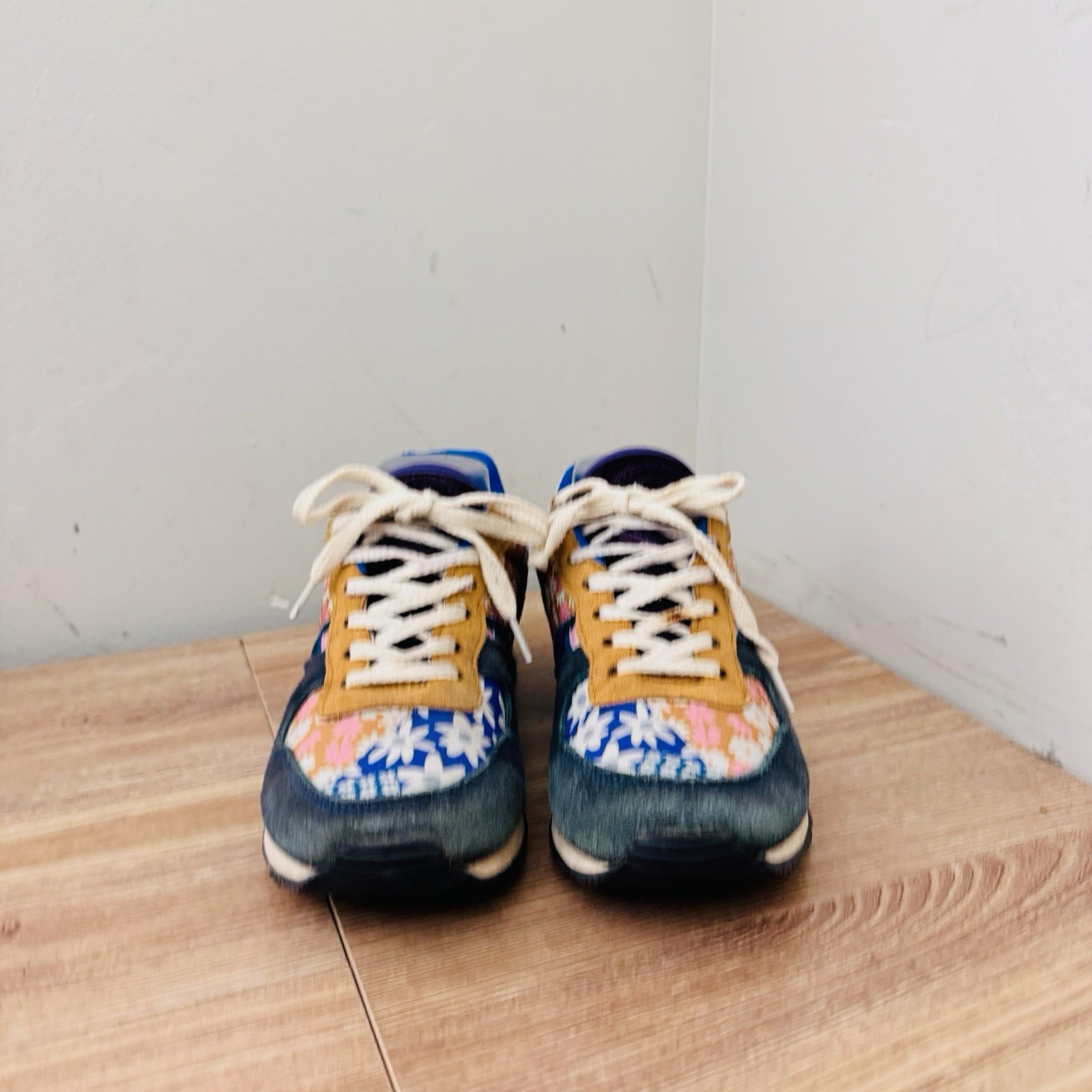 Inkkas Hendrix Blue And Orange Patchwork Jogger S… - image 3