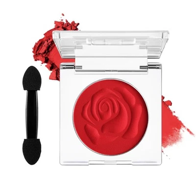 Echtes Rot Matte Lidschatten,Single Rote Lidschatten Hochpigmentierter,Lang A... - Bild 1 von 4