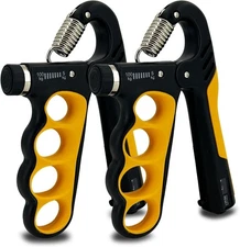 2 Hand Grip Strengthener Wrist Forearm and Finger Strength Exercise Equipment