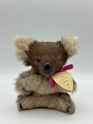 Vintage Australian Koala Plush 8'' Real Fur S & J Ferguson Classic