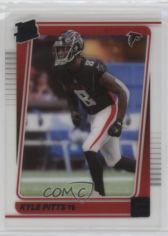 2021 Panini Clearly Donruss Rated Rookie Kyle Pitts #61 Rookie RC 1d0j