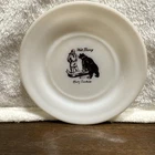 Vintage Disney Milk Glass Davy Crockett 7 Inch Plate 1954 Fire King