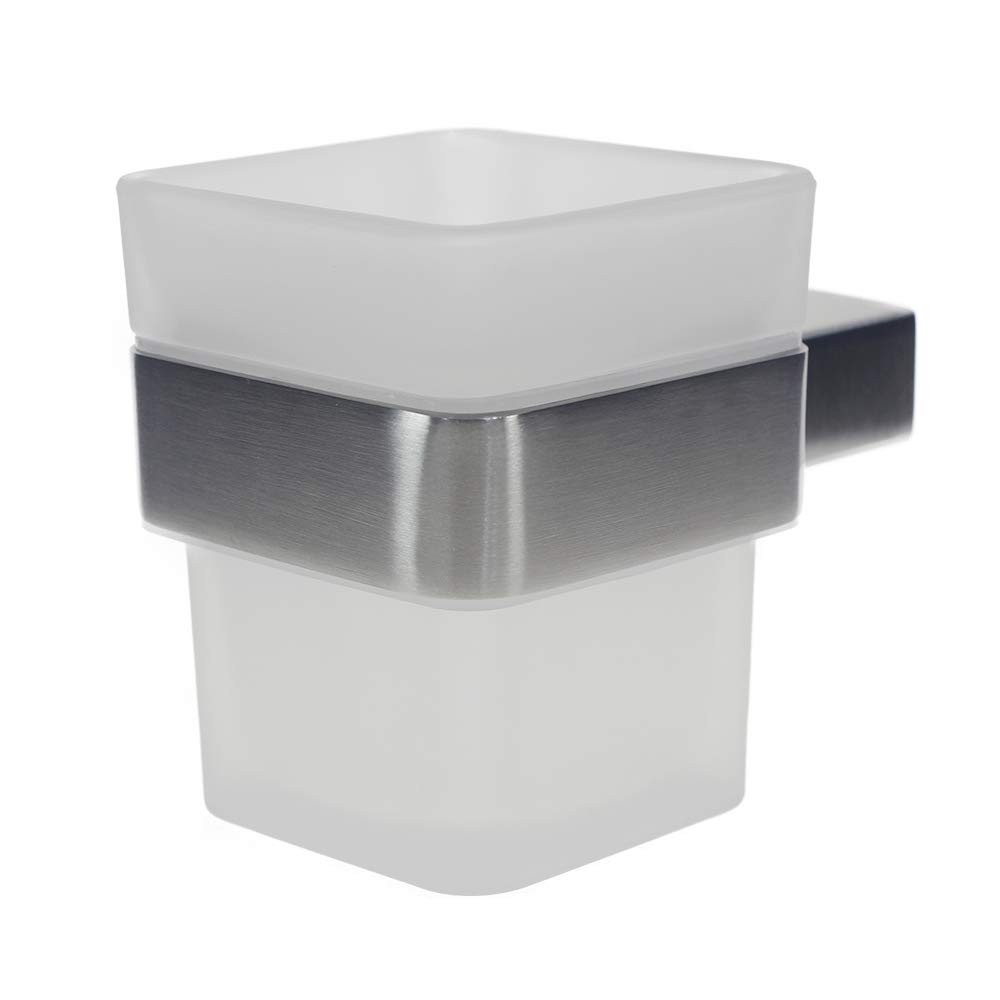 QT Modern Bathroom Tooth Brush Cup - Extremely Stylish Made from 304 Brushed ...