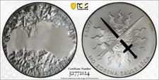 2006- Latvia "Fight for Freedom" 1 Lats Silver Coin- PCGS PR70 DCAM