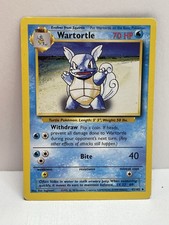 Pokemon TCG WOTC VTG MP Wartortle 042/102 Base Set Regular